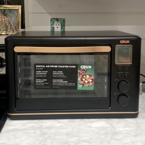 Super Chic CRUX 6-Slice Digital Air Fryer Toaster Oven in Black - Picture 7 of 17